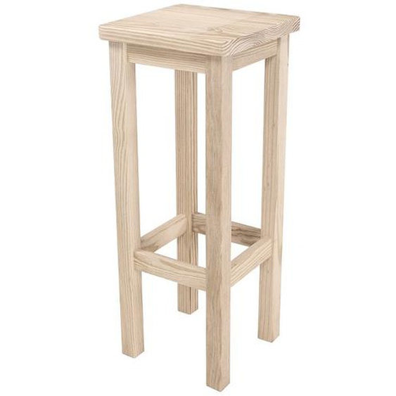 Tabouret de bar en bois droit