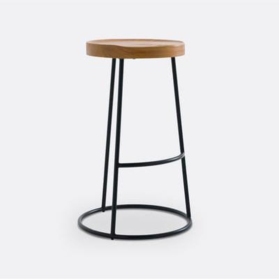 Tabouret de bar en orme H66 cm, Iska