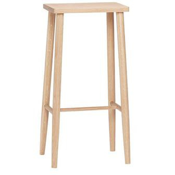 Tabouret de bar Folk  en mdf, placage de chêne et bois de chêne