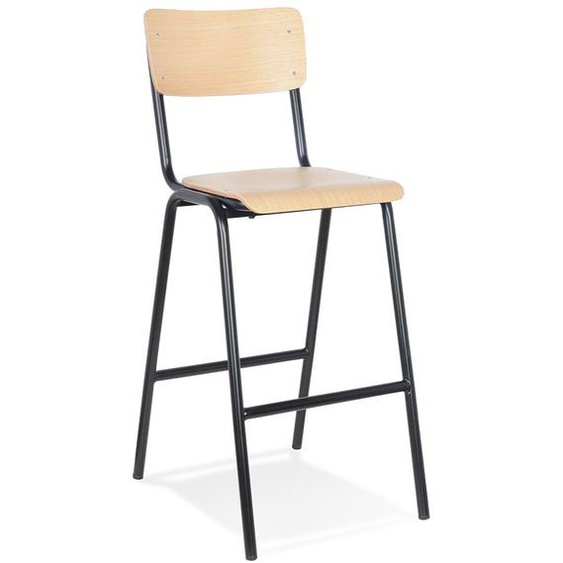 Tabouret de bar STRAVA finition naturelle classique