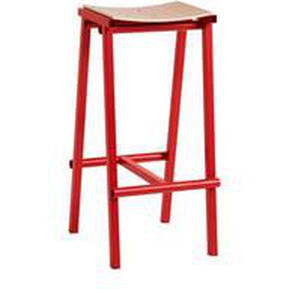 Tabouret de bar Taburete 8 - signal red - H75 cm