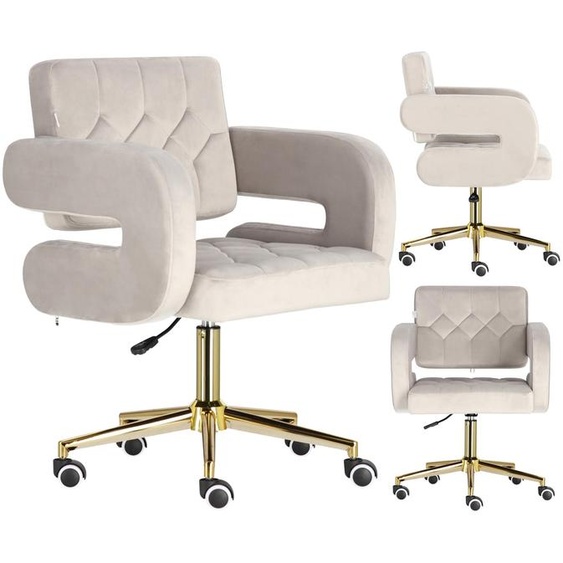 Tabouret de beauté coiffeur avec dossier fauteuil SPA mobile Amalfi XL