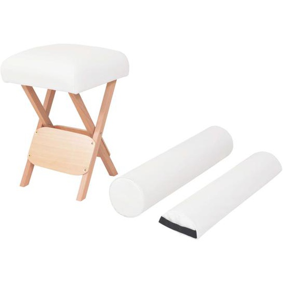 Tabouret de massage pliant siège 12 cm dépaisseur 2 traversins