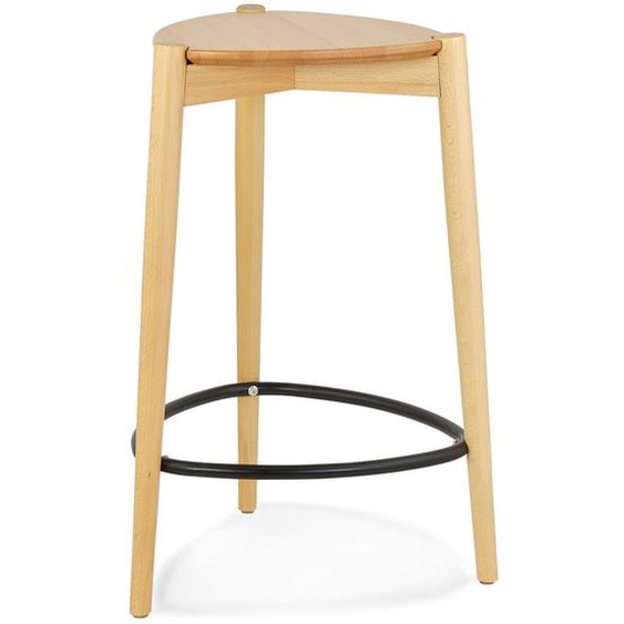 Tabouret de snack mi-hauteur TIARA MINI en frêne naturel
