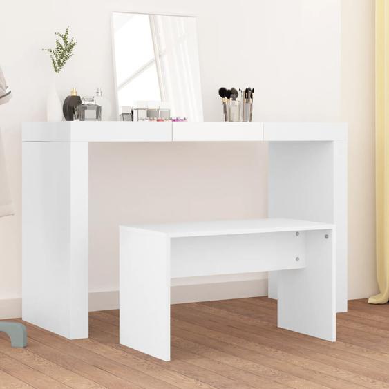 Tabouret de toilette Blanc 70x35x45 cm Bois dingénierie
