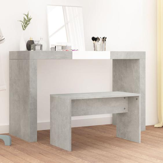 Tabouret de toilette Gris béton 70x35x45 cm Bois dingénierie