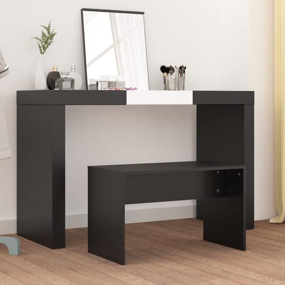 Tabouret de toilette Noir 70x35x45 cm Bois dingénierie