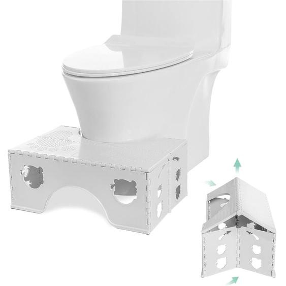 Tabouret de toilette pliable - Tabouret physiologique de salle de bain pour adultes et enfants - Marche pied toilette enfant