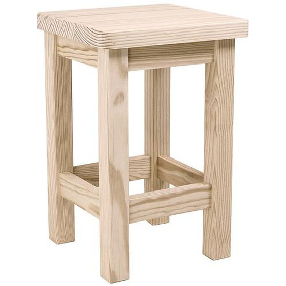 Tabouret en bois droit