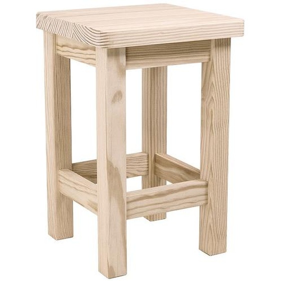 Tabouret en bois droit
