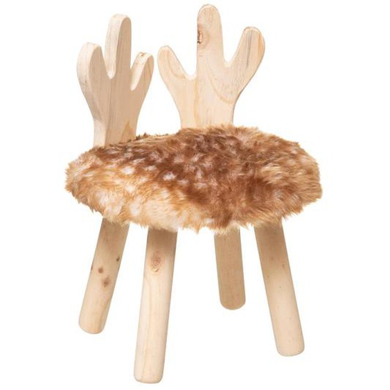 Tabouret Enfant - Cerf Marron