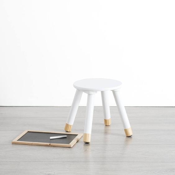 Tabouret Enfant En Bois - Douceur Blanc
