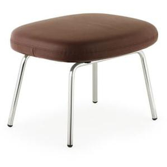 Tabouret Era avec structure en acier - Chrome/ Tango Cuir 41599