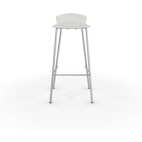 Tabouret haut de restauration Fingal -Assise polypropylène Blanc