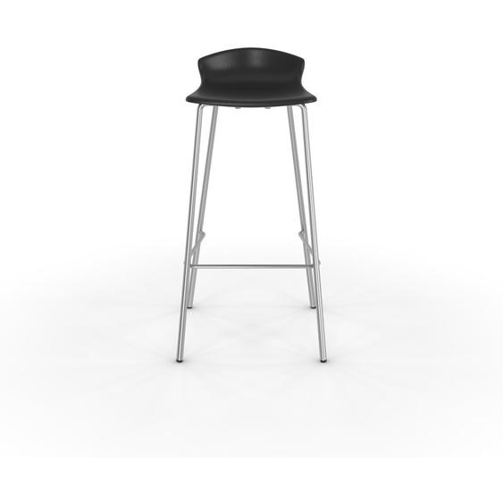 Tabouret haut de restauration Fingal - Assise polypropylène Noir