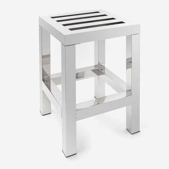 Tabouret inox brillant - PLAZZA
