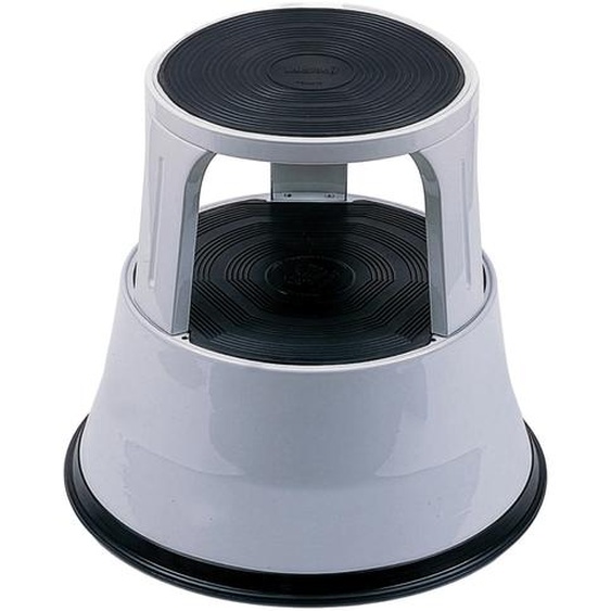 Tabouret marchepied métal gris clair