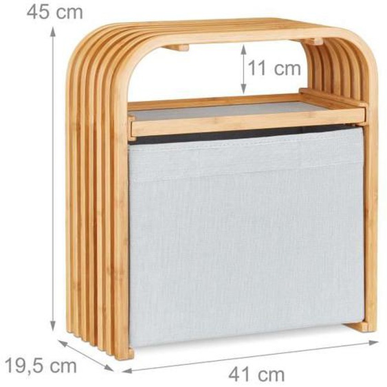 Tabouret - Non spécifié - Coffre de rangement - Bambou - Multicolore - 1 place