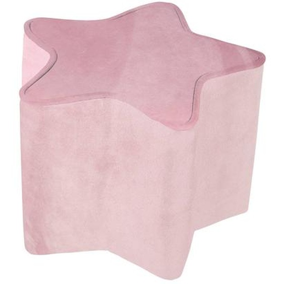 Tabouret Pouf Étoile En Velours Et Bois Lil Sofa Rose Pastel