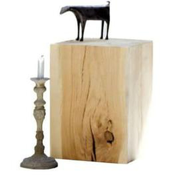Tabouret rond Block  - Chêne - Chêne - Hauteur 46 cm