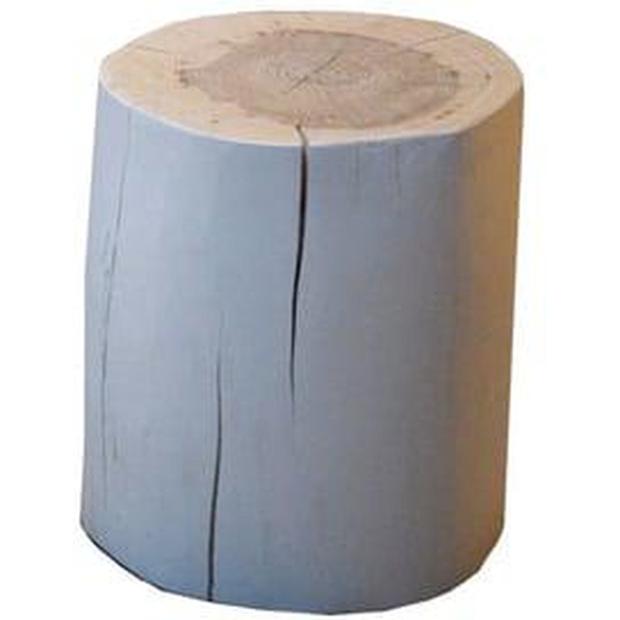 Tabouret rond Block  - naturel - Frêne - Hauteur 38 cm