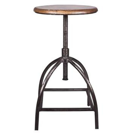 Tabouret Sire - Cadre noir - Assise nature - standard