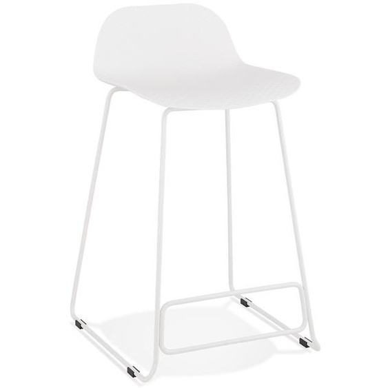 Tabouret snack mi-hauteur BABYLOS MINI blanc design