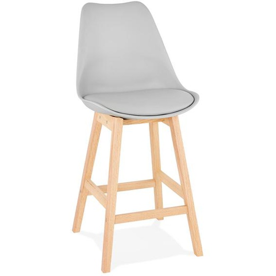 Tabouret snack mi-hauteur CAMILA MINI gris style scandinave