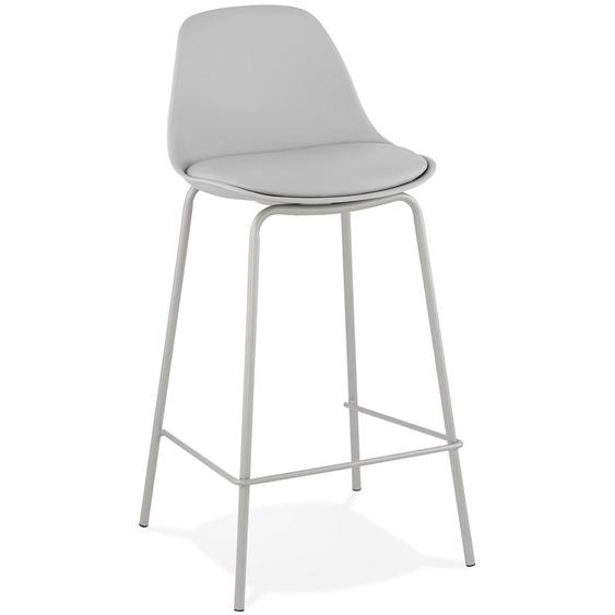 Tabouret snack mi-hauteur COOKIE MINI gris style industriel