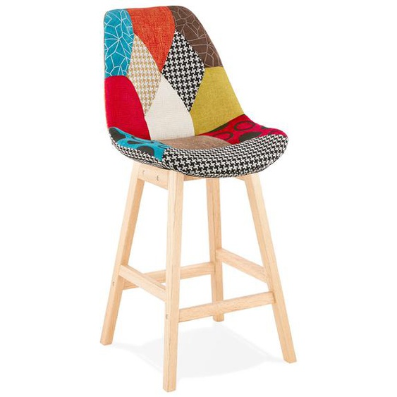 Tabouret snack mi-hauteur CUPIDON MINI style patchwork