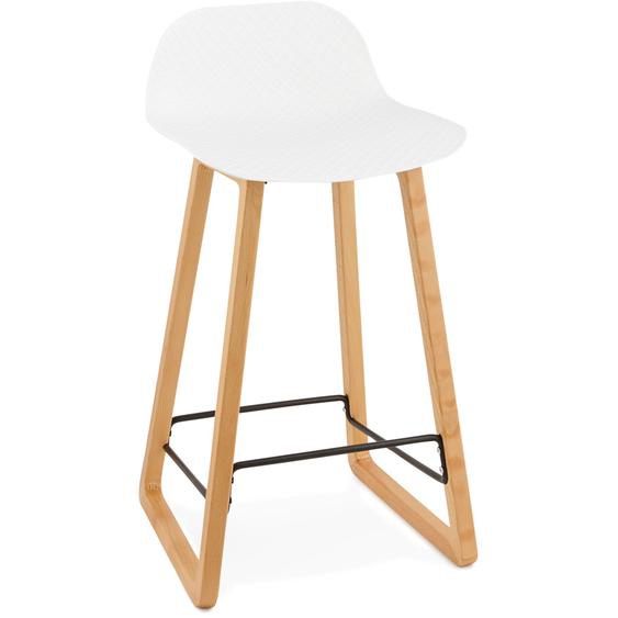 Tabouret snack mi-hauteur MAKI MINI blanc style scandinave