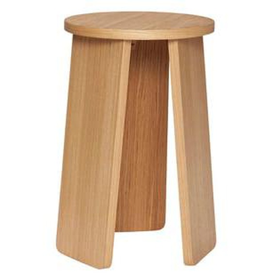 Tabouret Split Tripler en mdf et placage de chêne