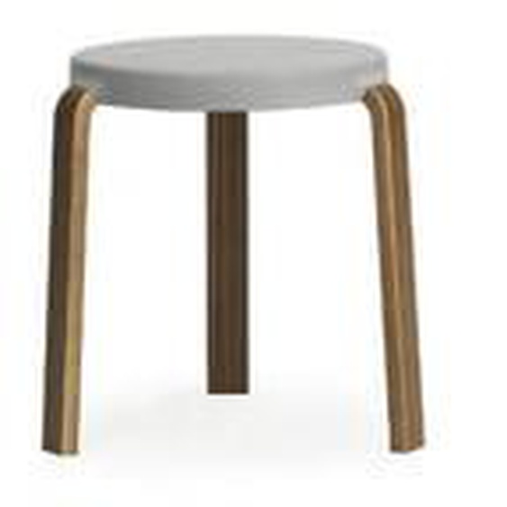 Tabouret Tap - gris - noyer