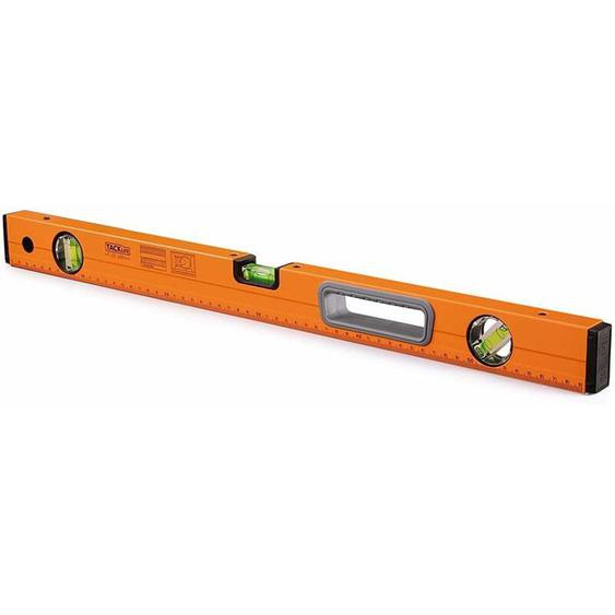 Niveau de torpille magnétique Tacklife Règle de mesure de niveau en alliage daluminium 24 pouces 3 flacons haute visibilité Corps en aluminium, pour