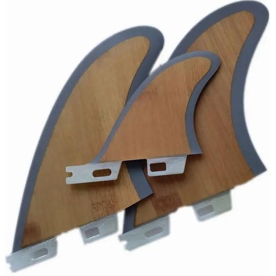 TACSURF Aileron de planche de surf MR Twin Plus one 2L + 1S aileron de surf en bambou chaud