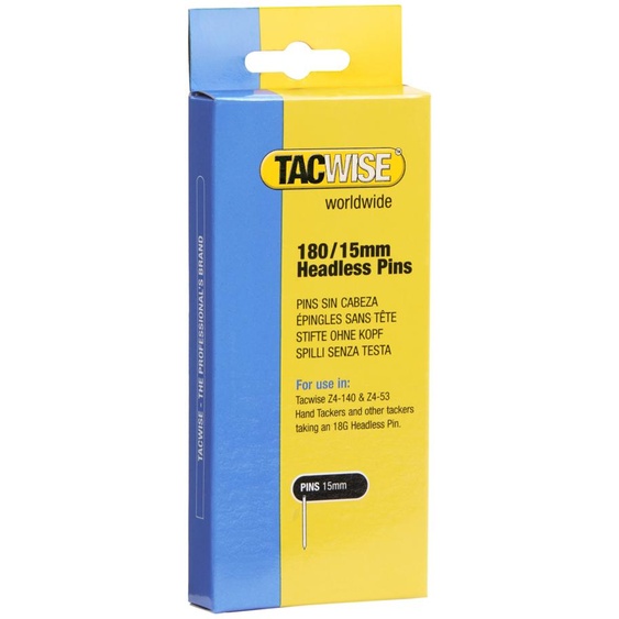 TACWISE 478 TACWISE Clous filetés pour agrafeuses manuelles, 180/15 mm, galvanisés