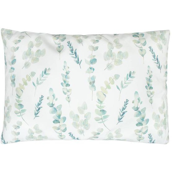 Taie Doreiller En Coton Réversible Eucalyptus Eucalyptus, Vert, Gris