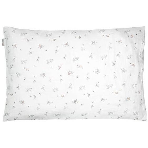 Taie Doreiller En Gaze De Coton Melody Melody, Blanc Imprimé Minimali