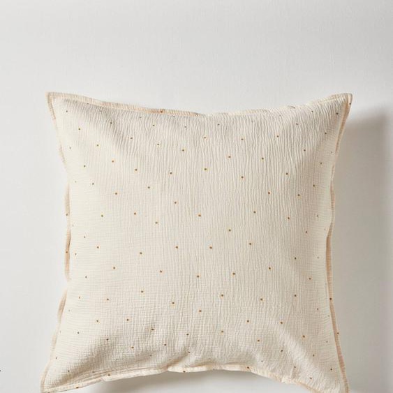 Taie Doreiller Gaze De Coton gaufrée Étoiles Blanc Moyen Imprimé