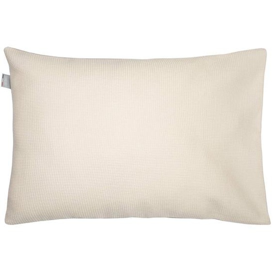Taie Doreiller Unie En Coton Nid Dabeille Beige