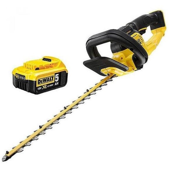Taille-haie 18V DEWALT DCMHT563P1-QW avec une batterie 5,0 Ah