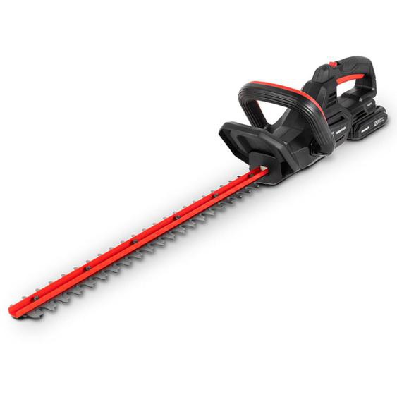 Greencut - Taille-haie 20V sans fil avec batterie 2.0Ah et chargeur, lame rotative 50cm avec gaine, kit taille-haie rechargeable GHT200L