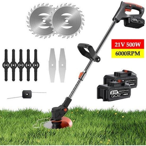 Tondeuse à gazon sans fil 500 W réglable