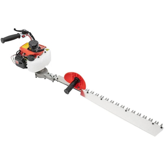 Taille-haie à essence - 22,5cc, moteur 2 temps - Coupe-bordures de jardin - 0,65 kW - Lame unilatérale - Moteur monocylindre refroidi par air - 7500 tr/min - Rouge