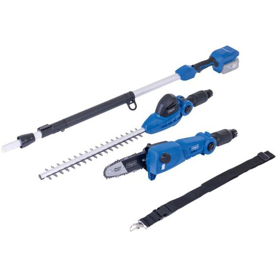 Taille-haie télescopique sans fil C-PHTS410-X – Elagueuse électrique ixes 20V – Taille-haie sur perche – Verrouillage à linfini – Sans batterie,