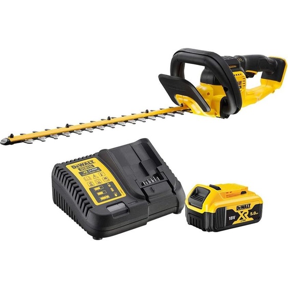 Taille haies 55 cm XR 18V - 1 batterie 5Ah + 1 Chargeur - DEWALT - DCMHT563P1-QW
