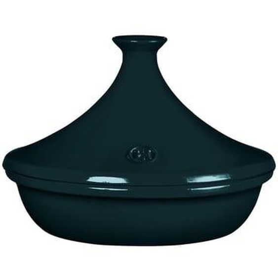 Tajine Belle-Île en céramique bleu canard Ø32 cm