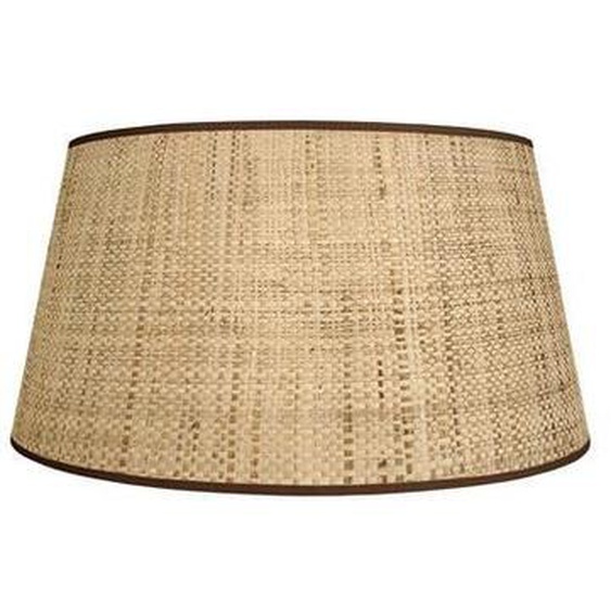 TAMBOUR 30-Abat-jour conique jute tambour beige 1 ampoule E27 Style: urbain D30xH15cm