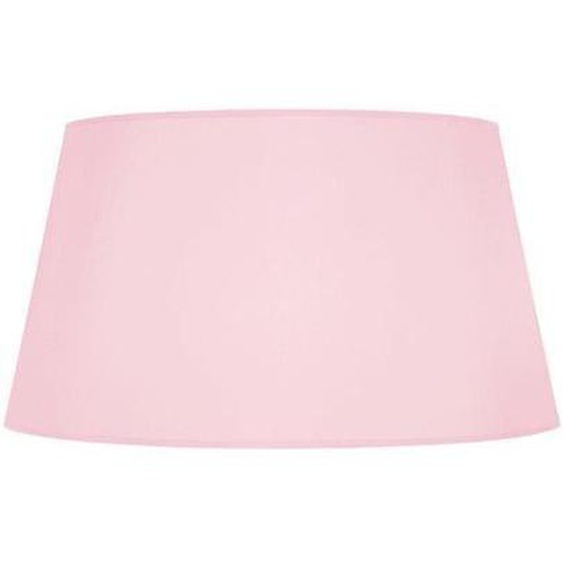TAMBOUR 35-Abat-jour conique tissu tambour rose 1 ampoule E27 Style: urbain D35xH20cm