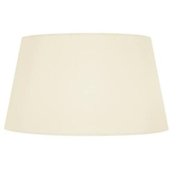 TAMBOUR 40-Abat-jour conique tissu tambour beige 1 ampoule E27 Style: urbain D40xH23cm